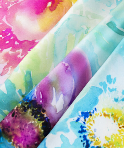 Stola Watercolor Flowers