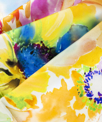 Sciarpina Watercolor Flowers