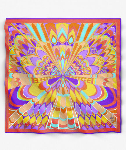 Carré 90 Geometric Butterfly